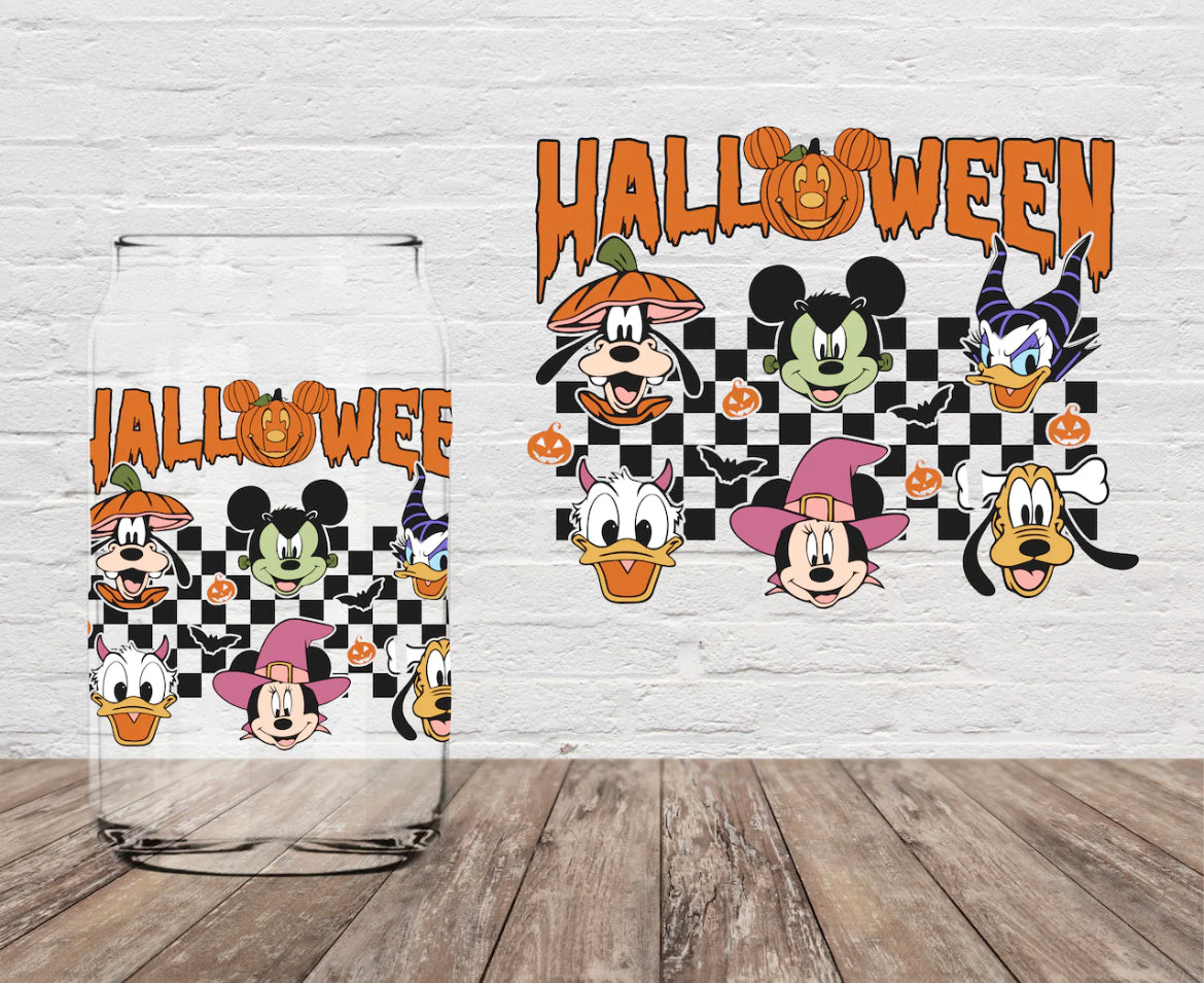 Disney Halloween Glass Cup (RTS)